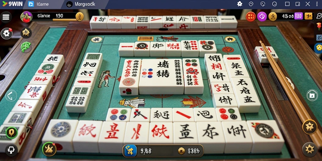 Tampilan gameplay Mahjong yang menantang dan seru di 9WIN.