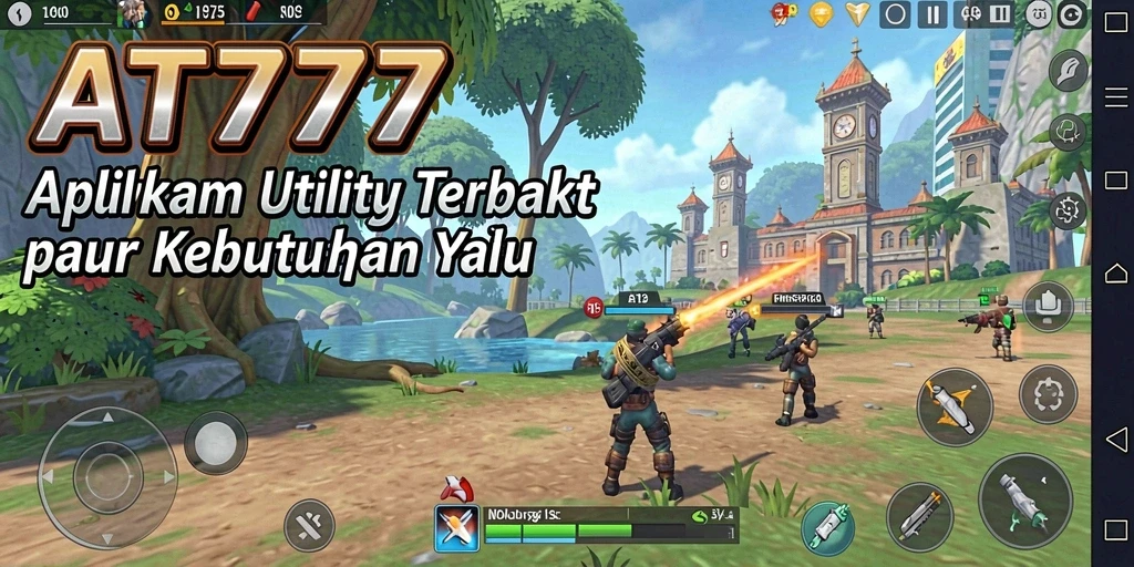 Screenshot utama AT777 menunjukkan antarmuka pengguna yang ramah dan fungsional.
