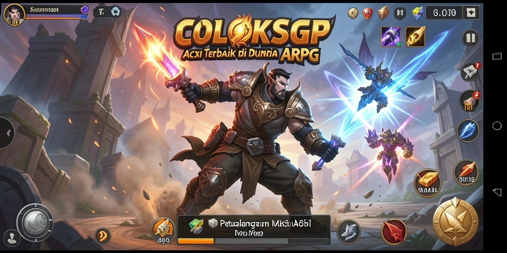 Tampilan gameplay seru dalam COLOKSGP dengan aksi mendebarkan.