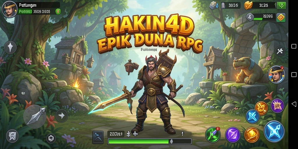 Screenshot HAKIN4D menampilkan pertarungan luar biasa dalam dunia RPG.