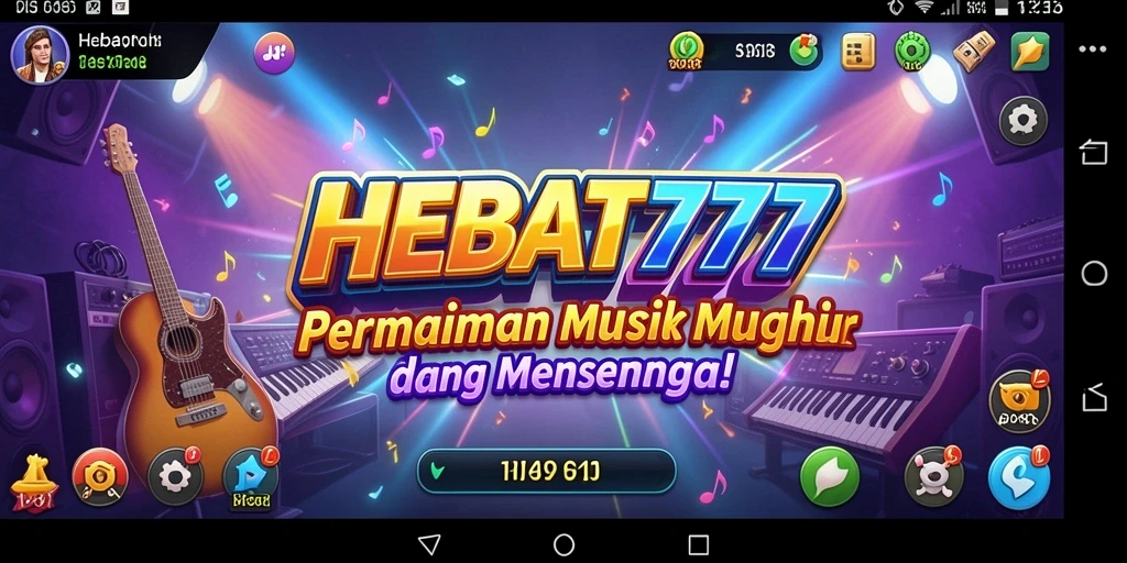 Tangkapan layar HEBAT777 menampilkan gameplay musik yang mengasyikkan.