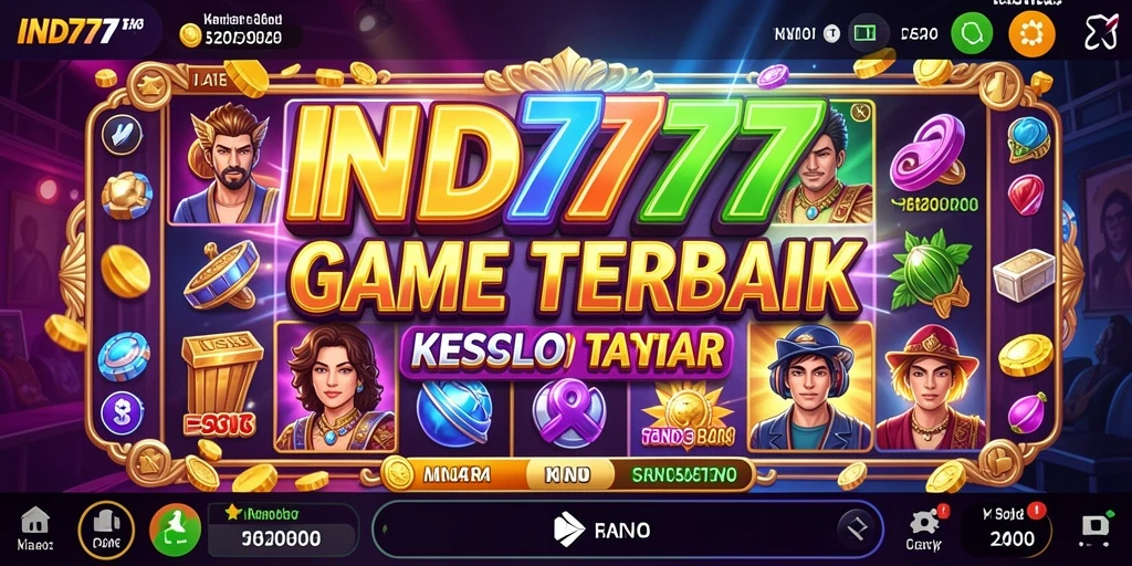 Screenshot IND777 menampilkan gameplay slot yang menegangkan dan penuh warna.