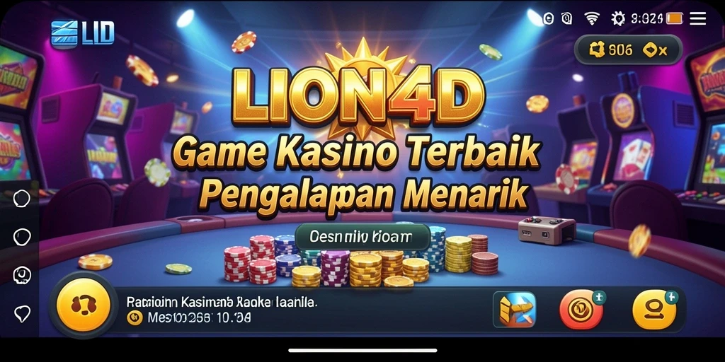 Screenshot gameplay LION4D yang menampilkan suasana Kasino yang mengasyikkan.