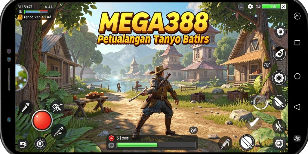 Tangkapan layar gameplay MEGA388 dengan petualangan di dunia terbuka.