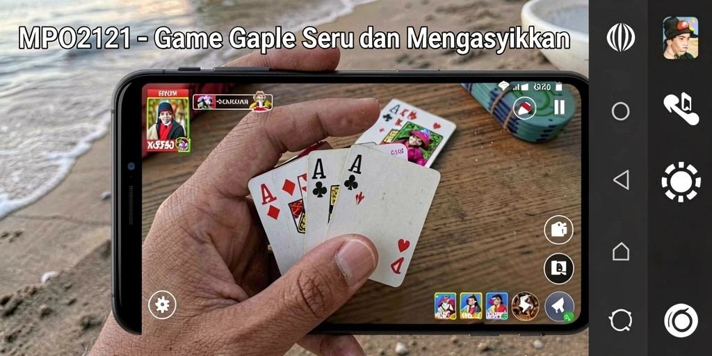 Tampilan gameplay seru dan interaktif dalam Gaple.