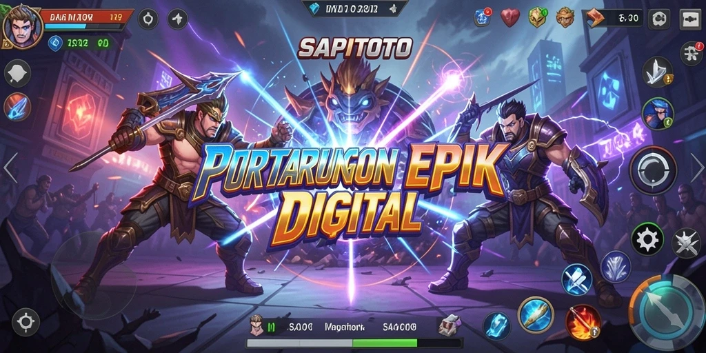 Tampilan gameplay SAPITOTO yang seru dan penuh aksi pertarungan.