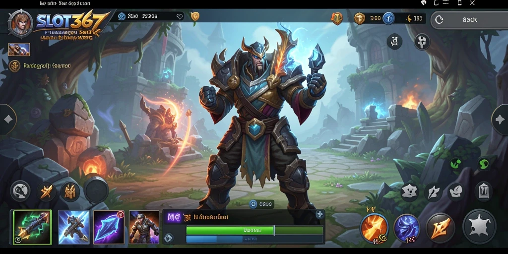 Tampilan utama gameplay SLOT367 dengan aksi ARPG yang intens.
