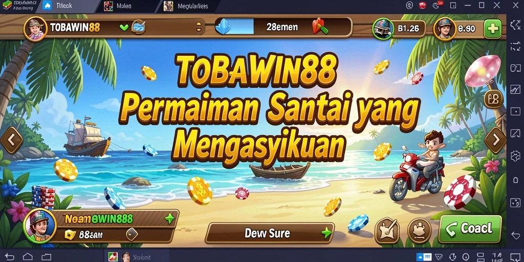 Screenshot TOBAWIN88 yang menunjukkan momen gameplay yang seru.